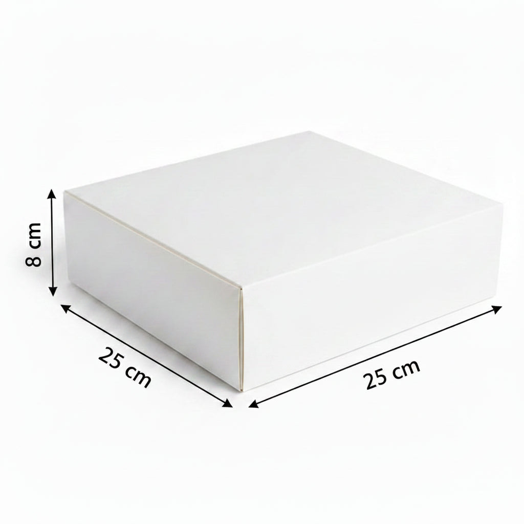 Lot de Boîtes de pâtisserie 25x25x8 cm