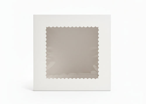 Boîte à Gâteau 30x25 cm avec Couvercle Fenêtre